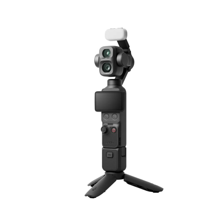 DJI Osmo Pocket 4P Vlog Combo Negro con Osmo FrameTap, DJI Mic Mini 2, luz de relleno y mini trípode