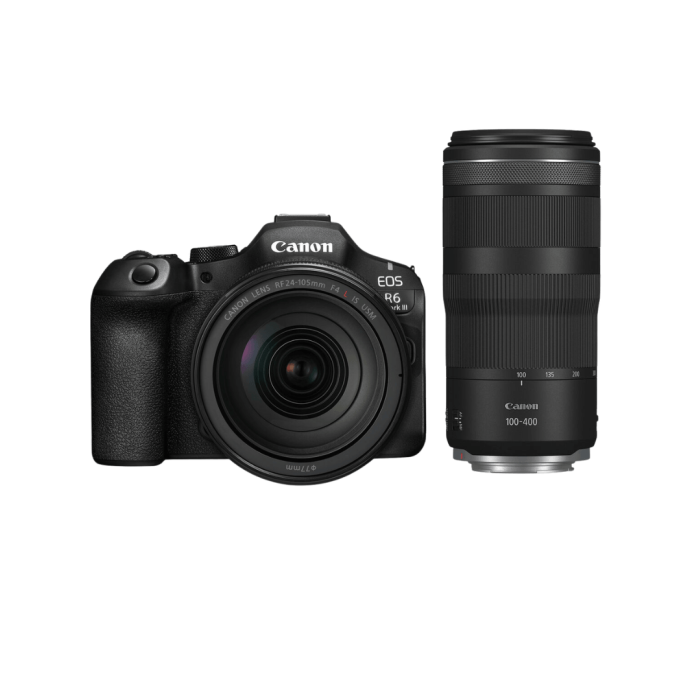 CANON EOS R6 MARK III + 24-105MM F/4 L USM + RF 100-400MM F/5.6-8 IS USM