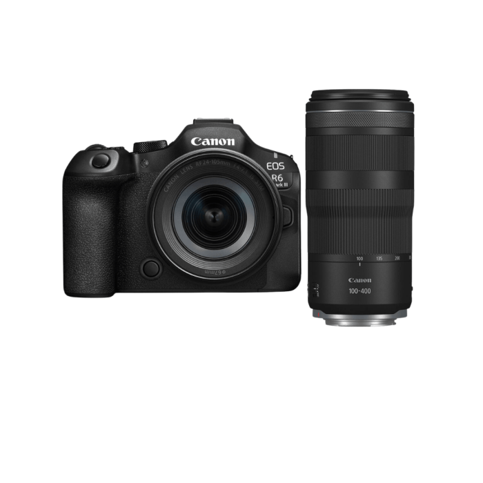 CANON EOS R6 MARK III + 24-105MM F/4-7.1 + RF 100-400MM F/5.6-8 IS USM