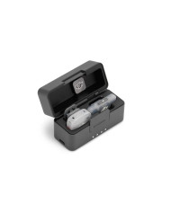 Estuche de carga compacto DJI Mic Mini 2S para 1 transmisor y 1 receptor móvil, color negro