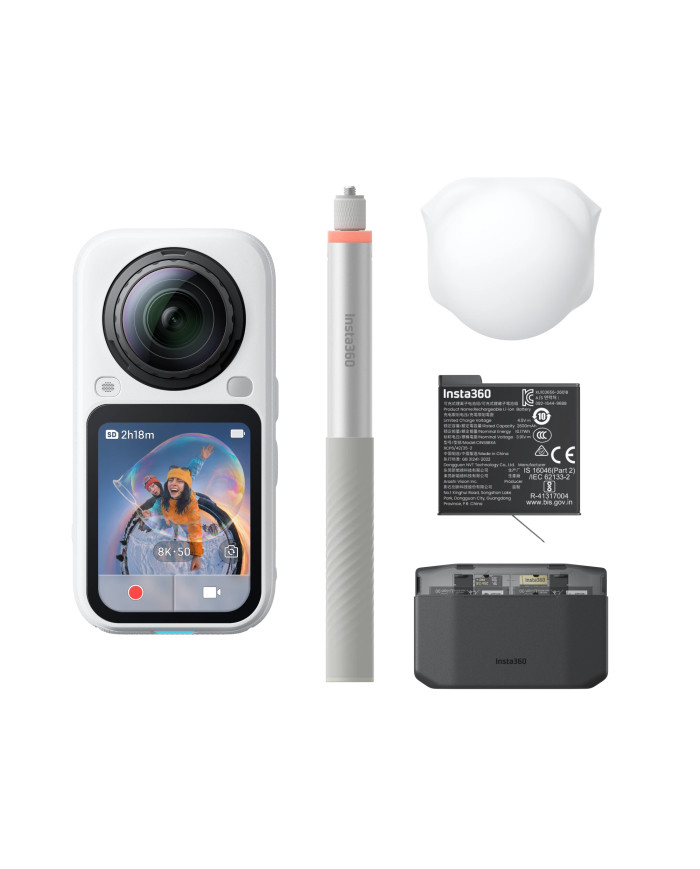 Insta360 X6 Essentials White | Cámara 360° 8K50