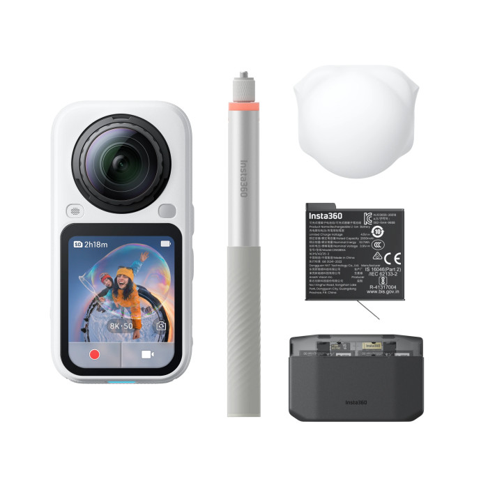 Insta360 X6 Essentials White | Cámara 360° 8K50