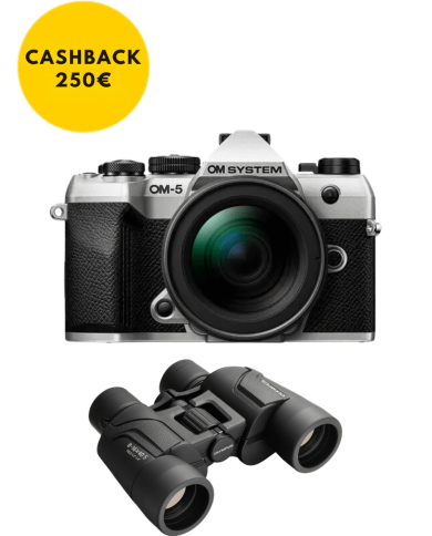 OM SYSTEM OM-5 MARK II CÁMARA MIRRORLESS CON 12-45 MM F/4 (PLATA)