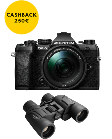 OM SYSTEM OM-5 MARK II CÁMARA MIRRORLESS CON 14-150MM F/4-5.6 II (NEGRA)