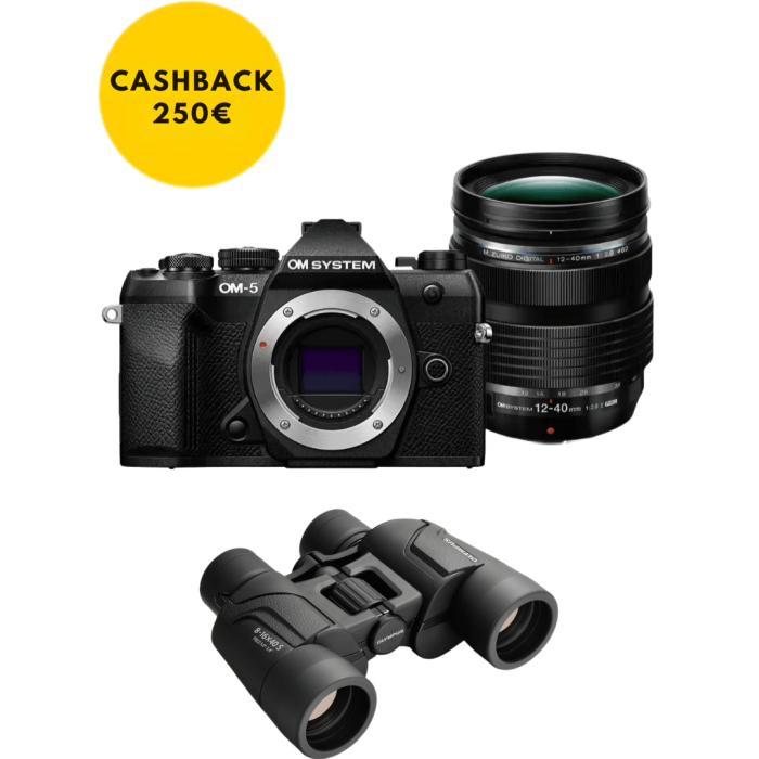 OM SYSTEM OM-5 MARK II  + 12-40MM F2.8 PRO II (NEGRA)