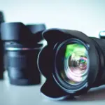 Una cámara con varios objetivos.